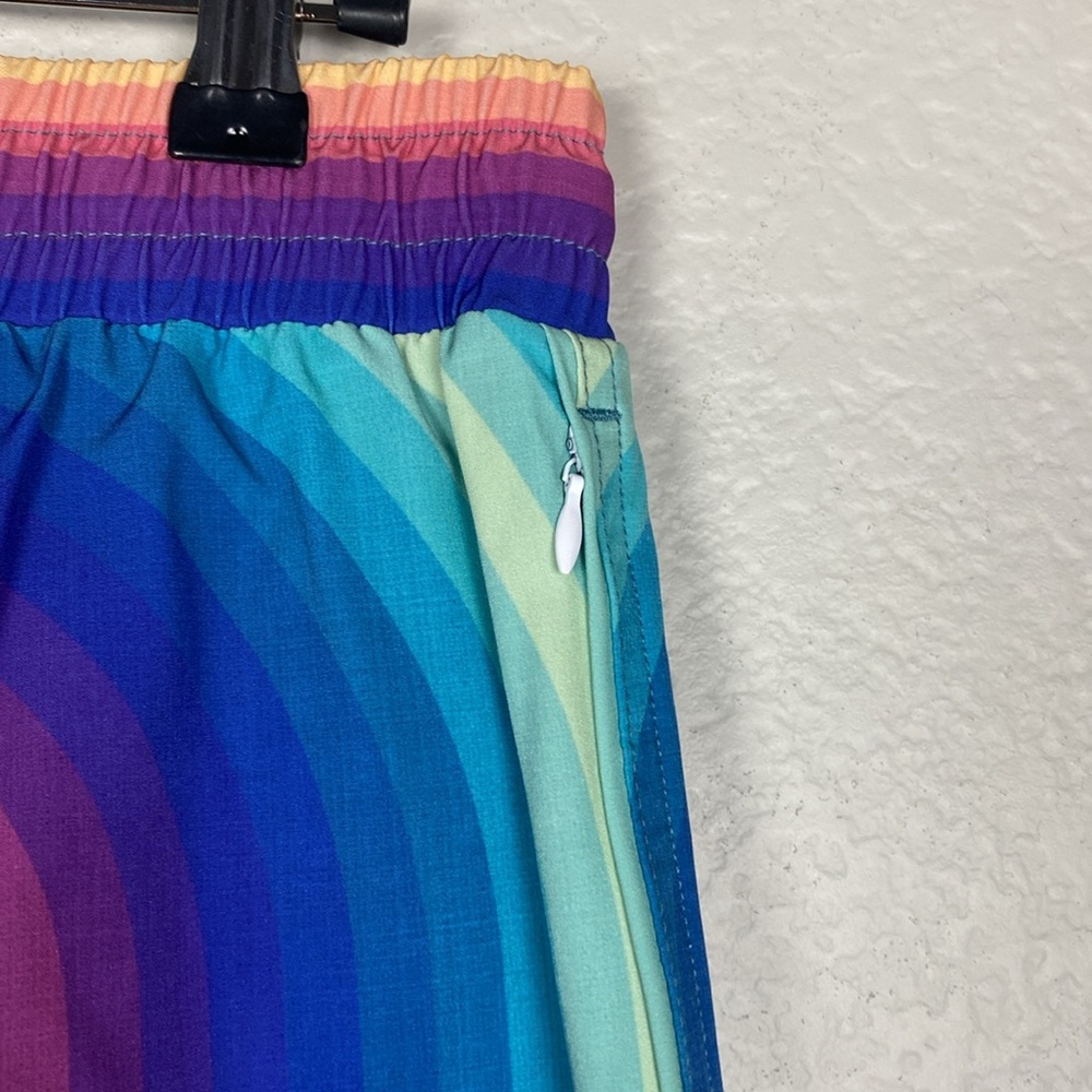 Niyama Sol rainbow retro glow sport shorts - Picture 6 of 7